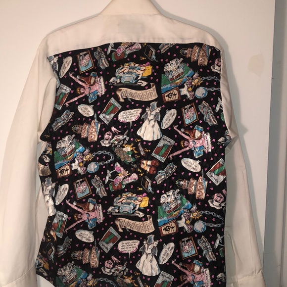 Stylish Nicole Miller Tuxedo Shirt - Picture 1 of 6
